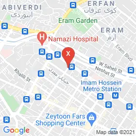 این نقشه، آدرس دکتر حمیده کریم پور متخصص پزشک عمومی در شهر شیراز است. در اینجا آماده پذیرایی، ویزیت، معاینه و ارایه خدمات به شما بیماران گرامی هستند.
