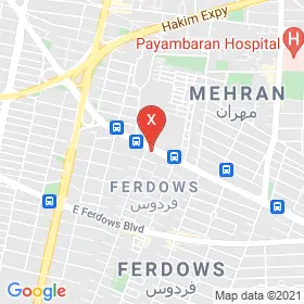 این نقشه، آدرس دکتر روشنک خدادادی متخصص زنان و زایمان و نازایی در شهر تهران است. در اینجا آماده پذیرایی، ویزیت، معاینه و ارایه خدمات به شما بیماران گرامی هستند.