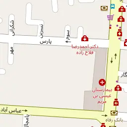 این نقشه، آدرس دکتر امیر بهزادی (شمس آبادی) متخصص جراحی عمومی در شهر اصفهان است. در اینجا آماده پذیرایی، ویزیت، معاینه و ارایه خدمات به شما بیماران گرامی هستند.