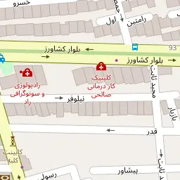 این نقشه، آدرس دکتر مهری رایکا (بلوار کشاورز) متخصص زنان، زایمان و نازایی در شهر تهران است. در اینجا آماده پذیرایی، ویزیت، معاینه و ارایه خدمات به شما بیماران گرامی هستند.