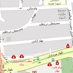 این نقشه، نشانی دکتر رضا عبداله زاده متخصص دندان پزشک در شهر تهران است. در اینجا آماده پذیرایی، ویزیت، معاینه و ارایه خدمات به شما بیماران گرامی هستند.